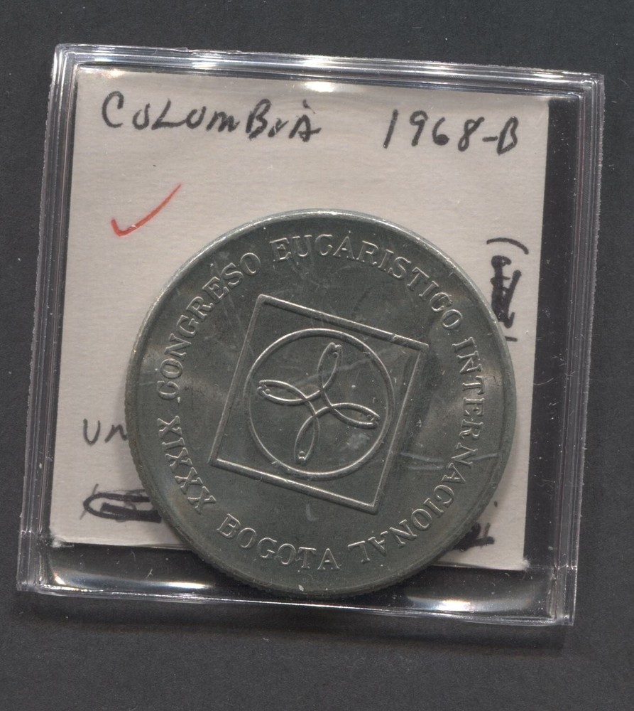1968-B -Columbia - 5 Pesos- UNC