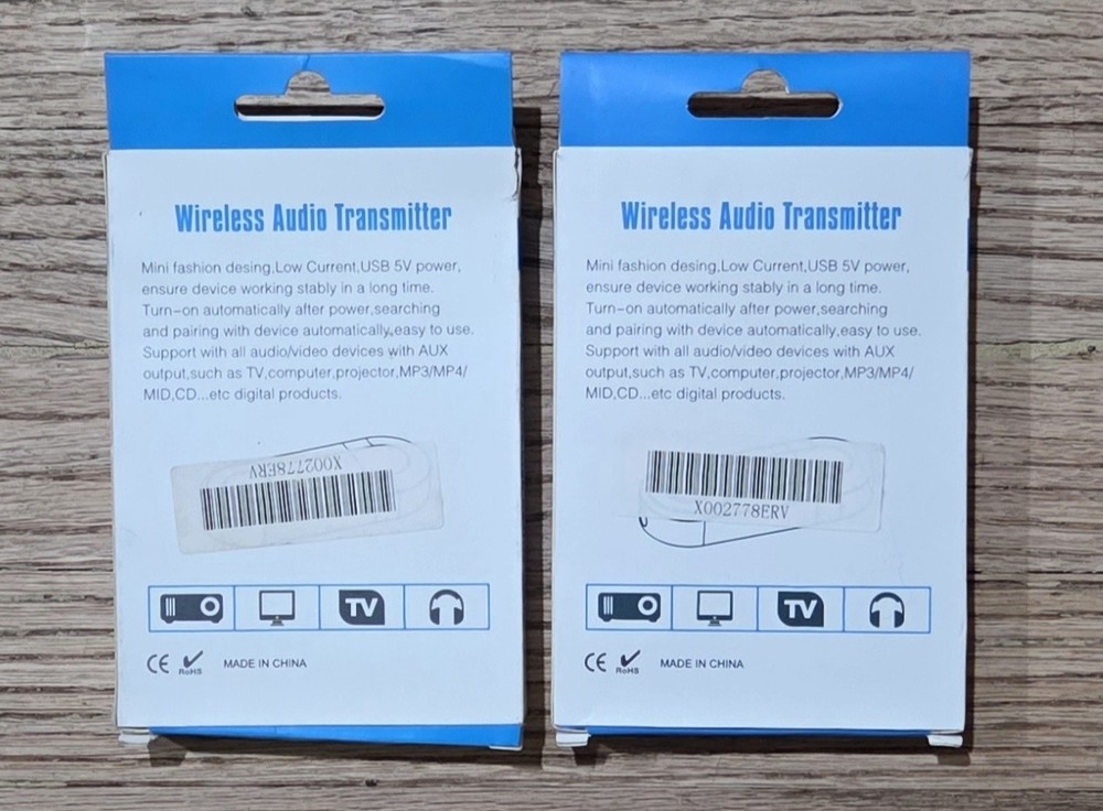 (2) USB Wireless Audio Transmitters