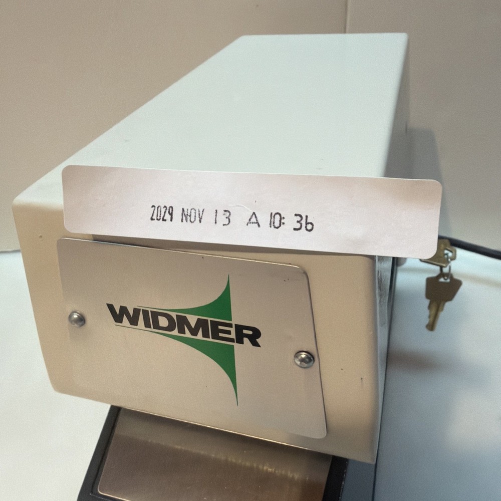 Widmer T-3 Time Stamp Machine with Key 2029 Last Year ** TESTED**