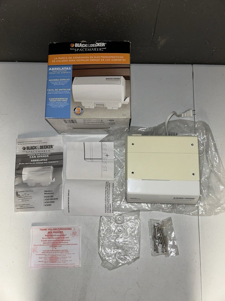 Black & Decker C0100 Spacemaker Under Cabinet Can Opener Special Edition Yellow