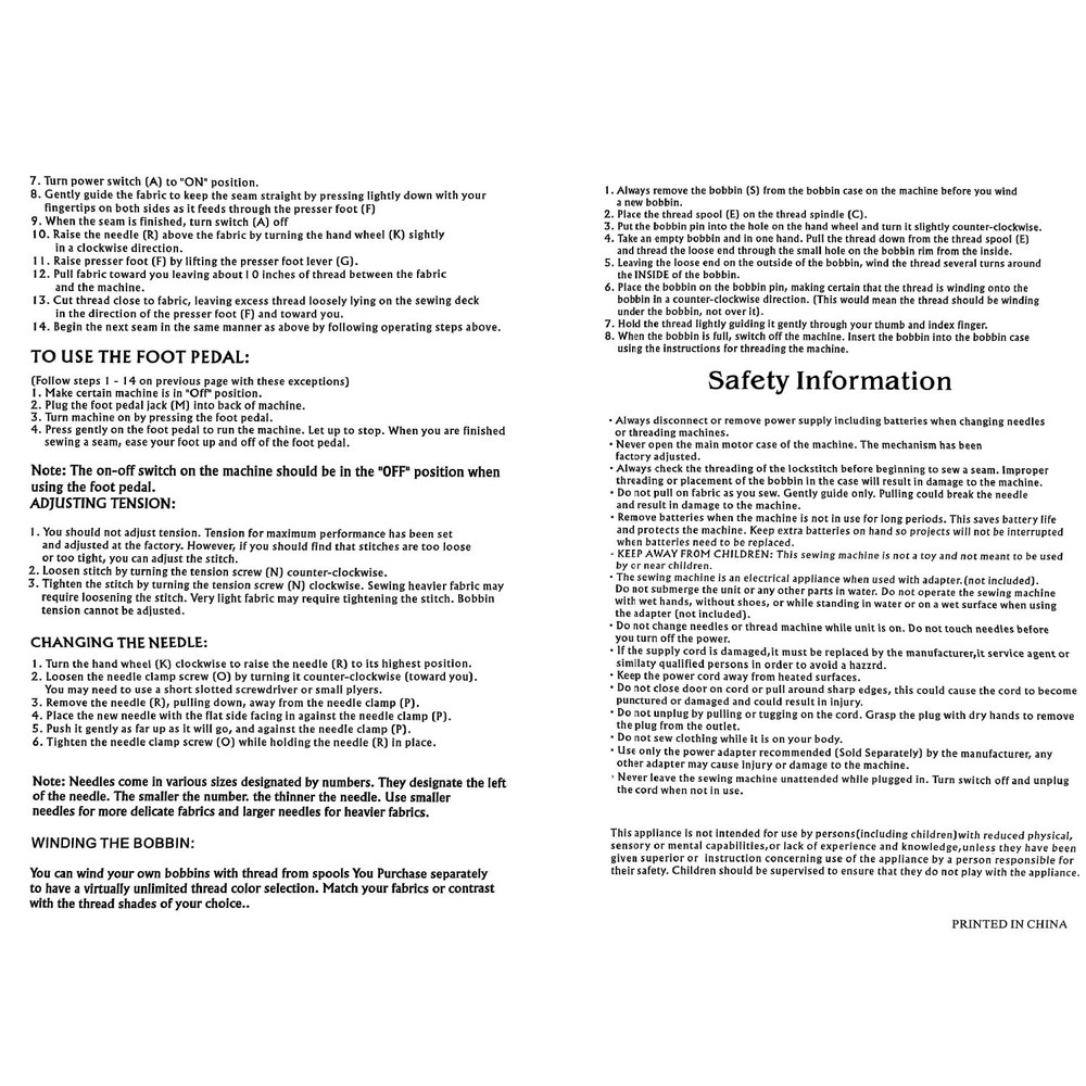 Mini Sewing Machine, Portable Sewing Machine for Beginners