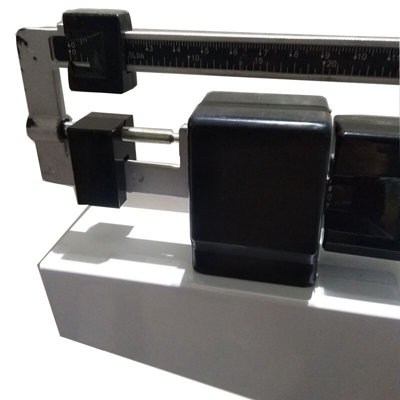 Double Scale Height & Weight Scale Pull Rod Physician Mechanical Scale 400 lb