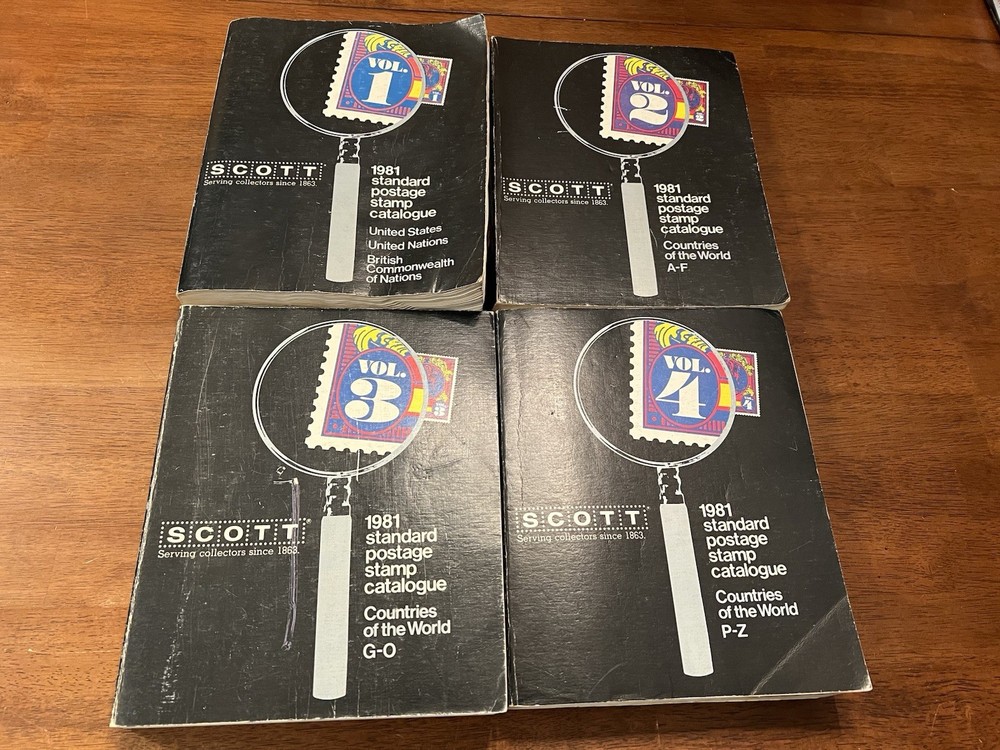 Scott 1981 Standard Postage Stamp Catalogue Volumes 1-4 SC