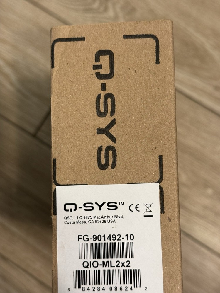 QSC Q-SYS QIO-ML2x2 Network Audio Expander - “New Sealed”