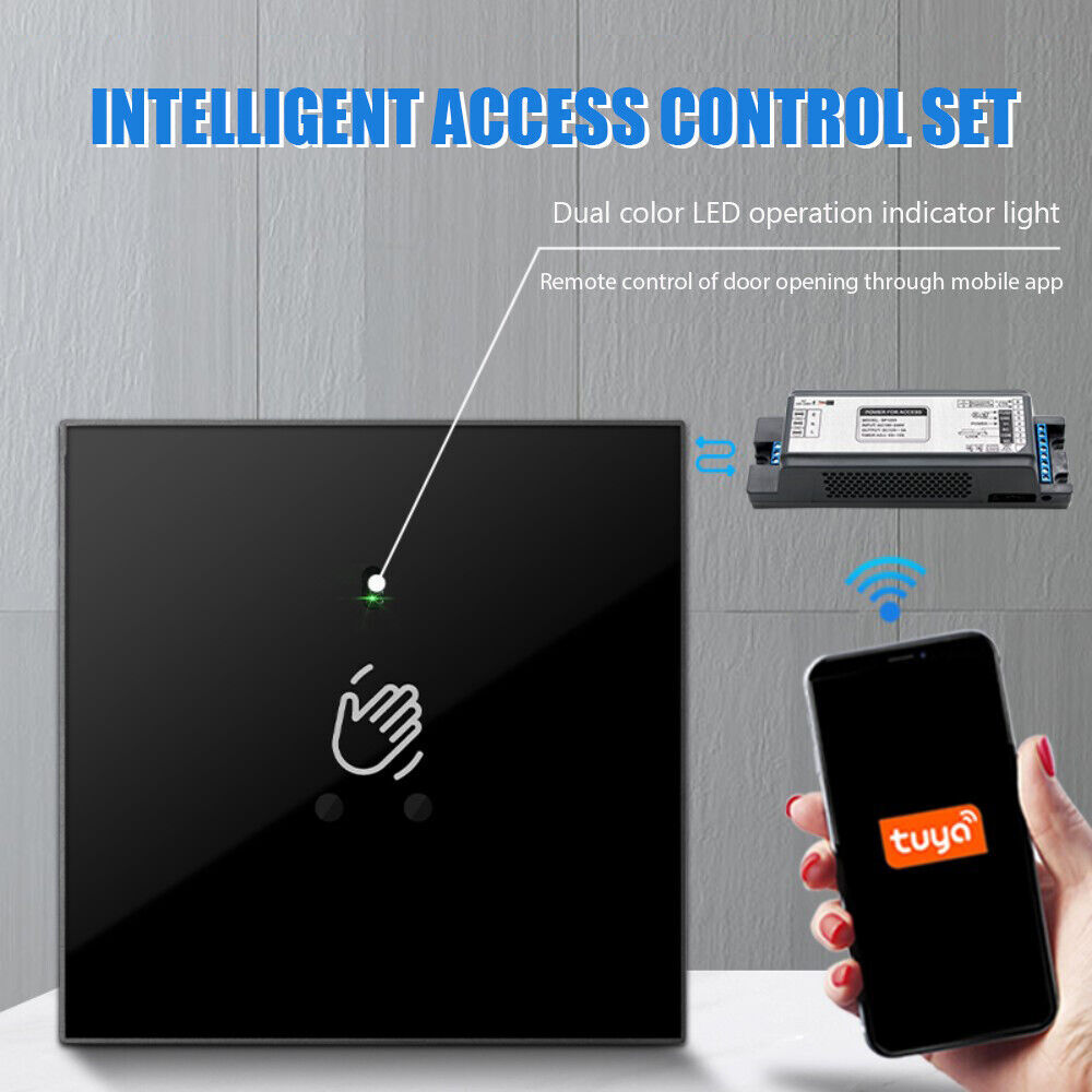 Wireless Infrared Induction Access Control Switch Exit Button 86 Type Self Reset