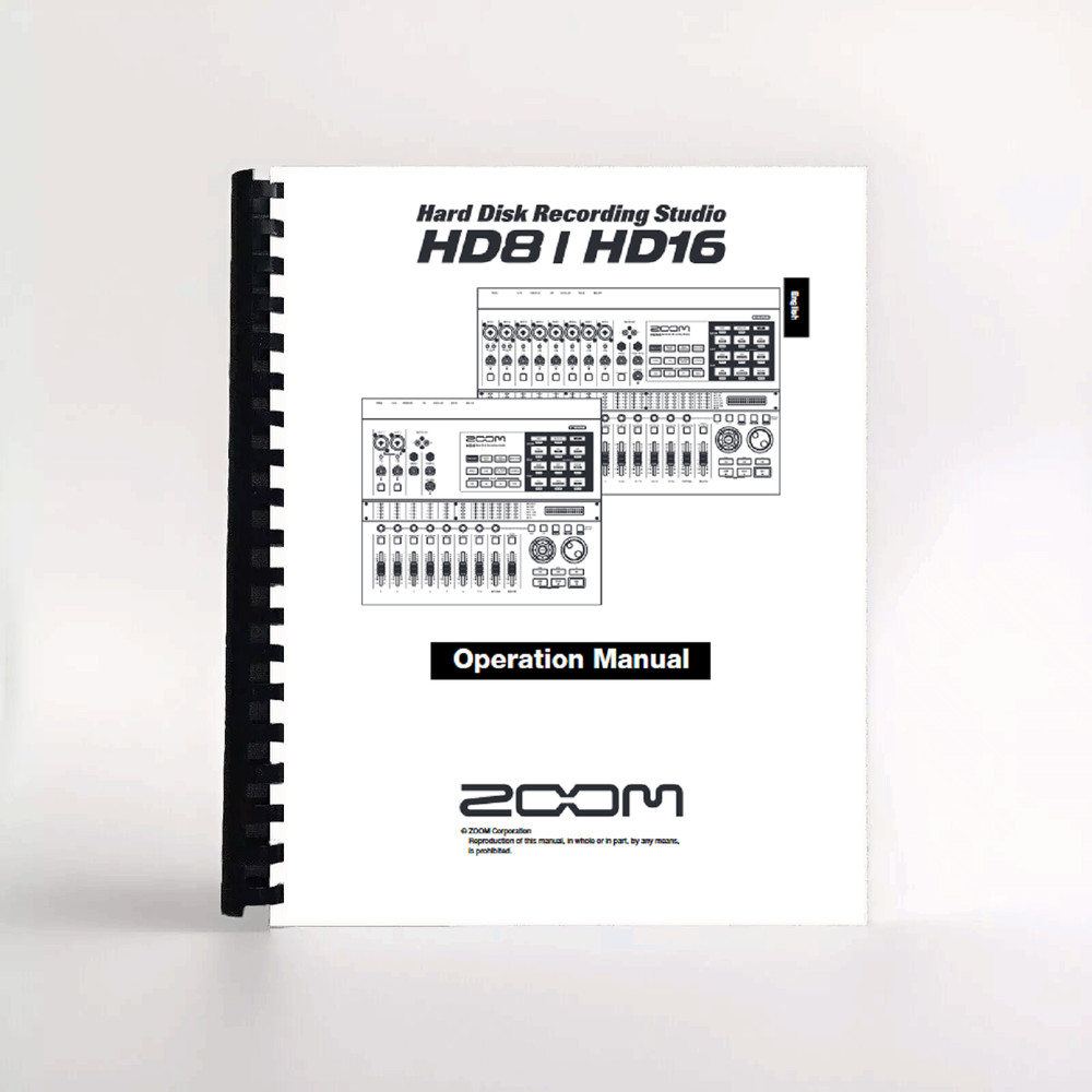 Zoom HD8 / HD16 Operation Manual