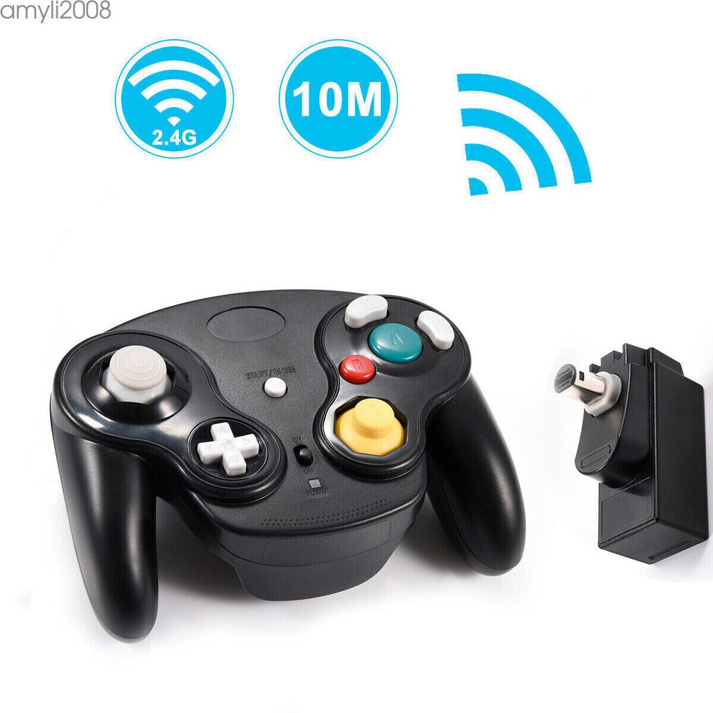 Wireless Game Controller W/ Adapter /Wired For Gamecube Retro Classic GC NGC