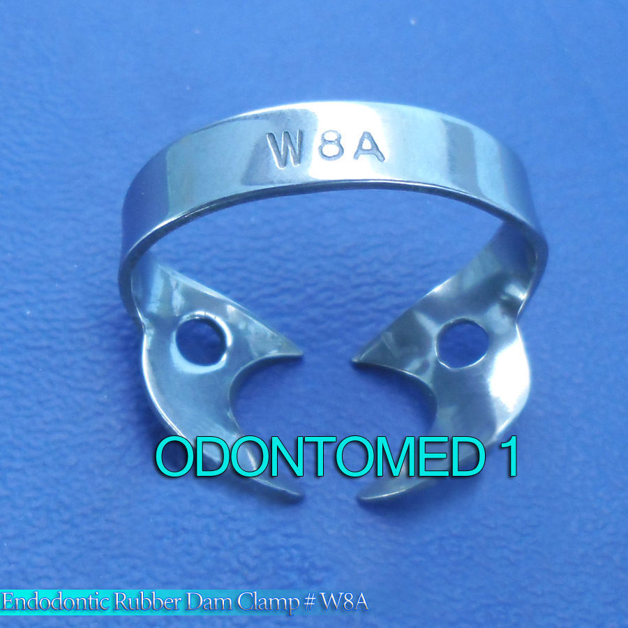 12 ENDODONTIC RUBBER DAM CLAMPS # W8A Dental Instruments