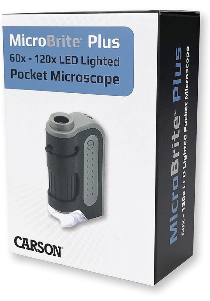 Carson MicroBrite Plus 120x LED Pocket Microscope