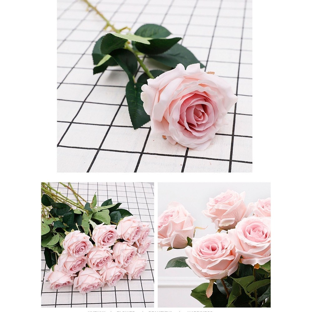 Artificial Rose High Simulation Anti Deformation Fade Proof Realistic Rose