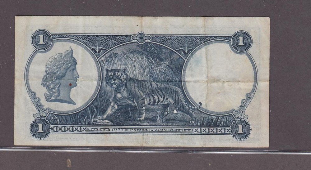 Straits Settlements $1 One Dollar Banknote P-16b 1935