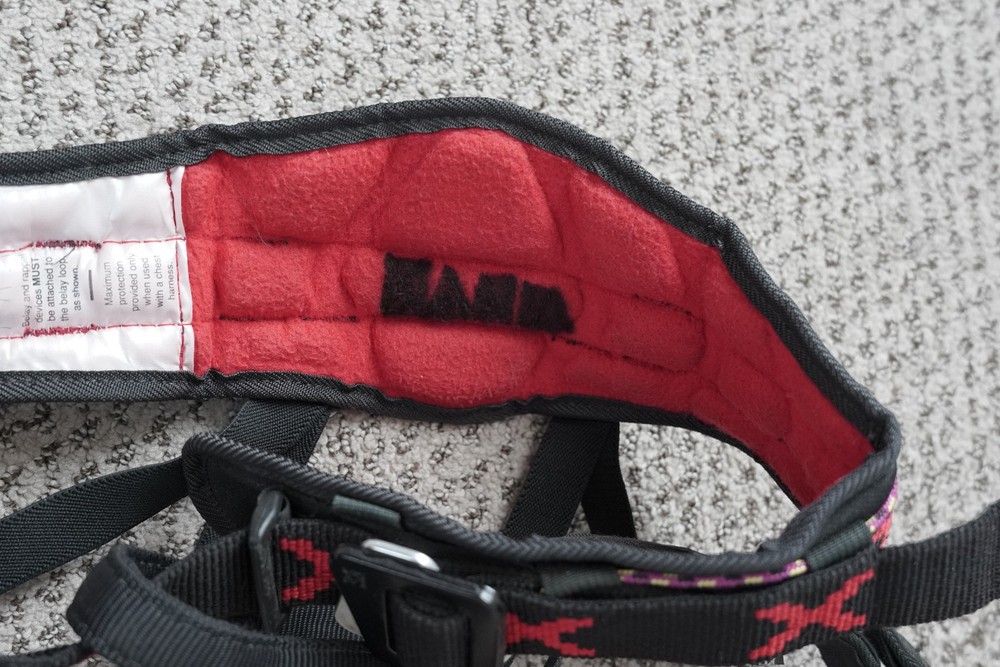 Black Diamond "X" Climbing Harness-Black- Medium size