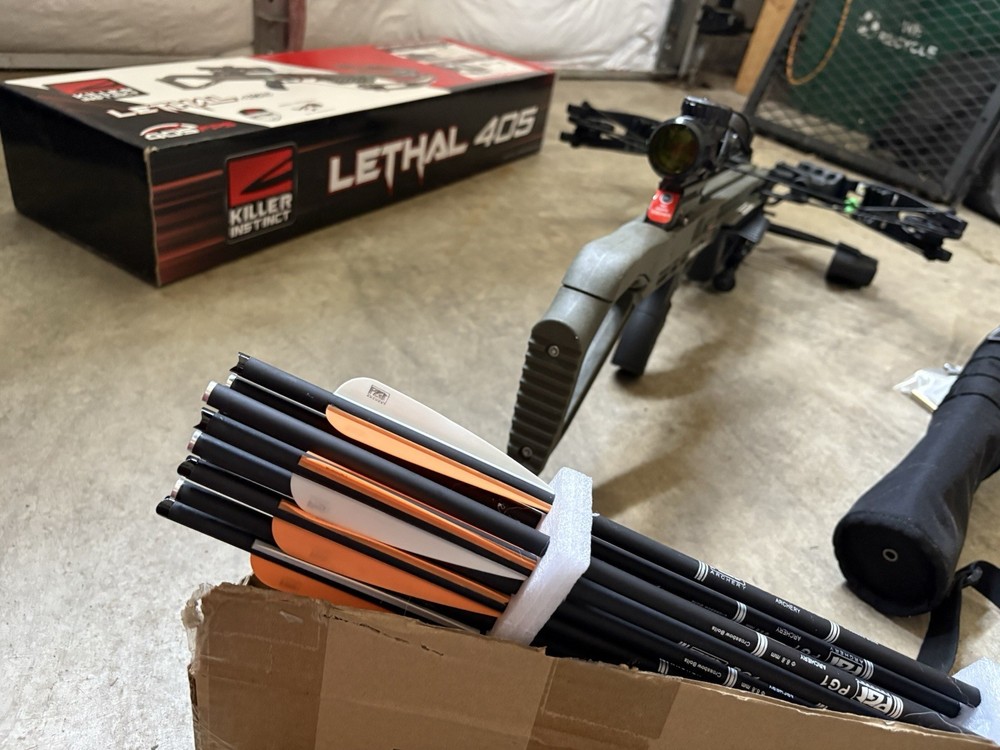 Killer Instinct Lethal 405 Crossbow Package with Scope & Arrows