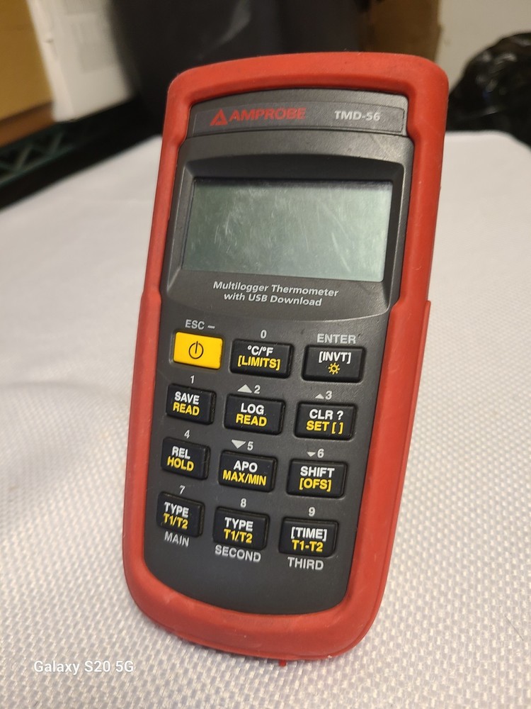 Amprobe TMD-56 MultiLogger Thermometer W/USB Download 0.05% Basic Accuracy