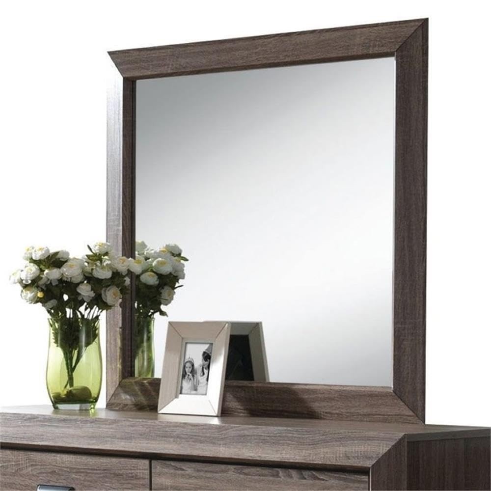 Lyndon Mirror in Weathered Gray Grain