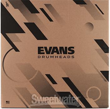 Evans EMAD Resonant Bass Drumhead - 22" - Ebony