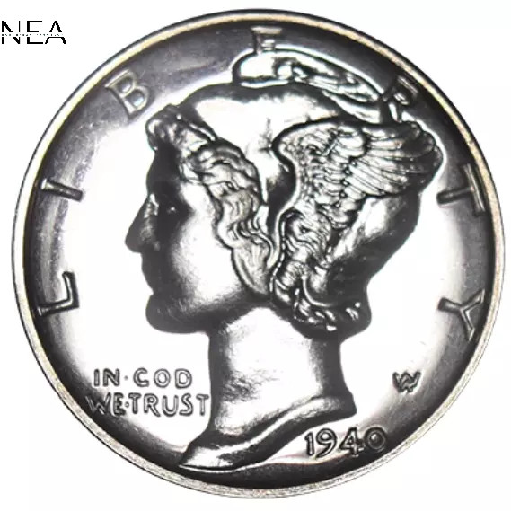 1940 Mercury Dime ~ Gem Proof ~ 90% Silver