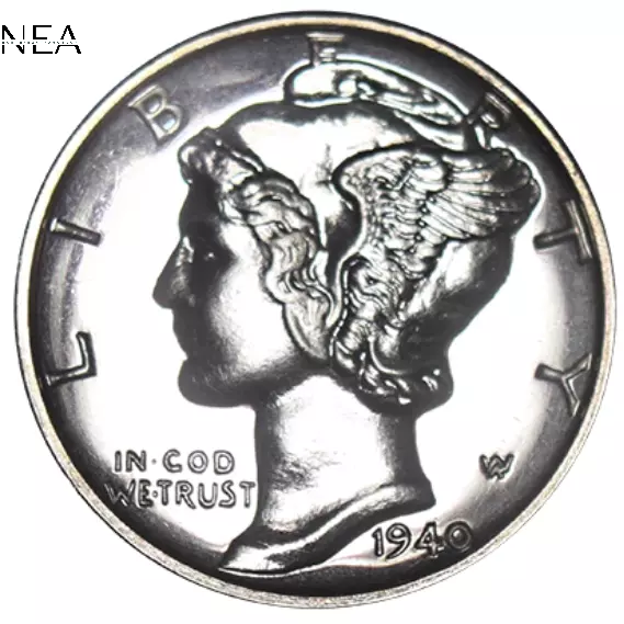 1940 Mercury Dime ~ Gem Proof ~ 90% Silver