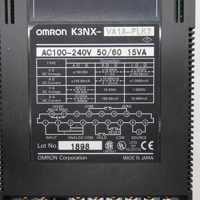 Omron K3NX-VA1A-FLK2 Advanced Intelligent Signal Processor