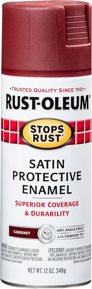 Stops Rust Spray Paint, 12 oz, Gloss Kona Brown, 6 Pack