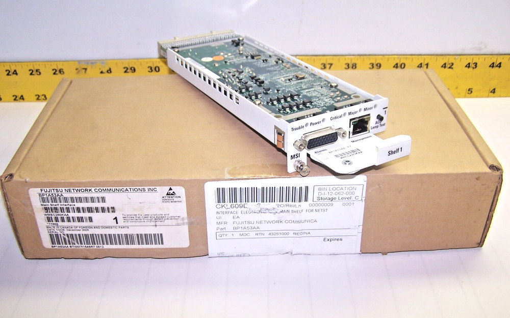 New Fujitsu Network Communications Main Shelf Interface  BP1A53AA / WMEC280KAA