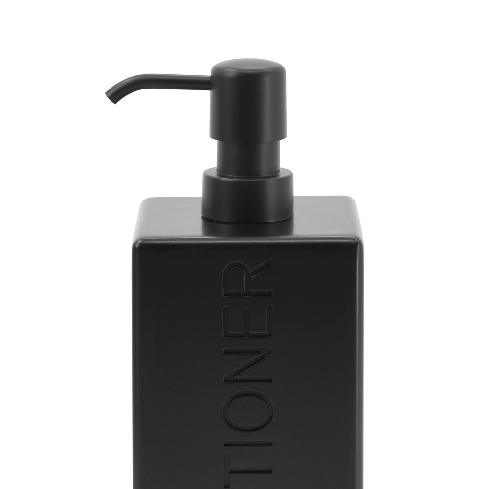 Rectangular Resin Dispenser Premium Bathroom Shampoo Conditioner Body Wash Bo...