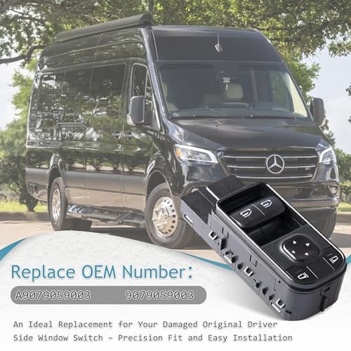 Window Control Switch Compatible for 2018-2021 Mercedes Benz w/o Folding