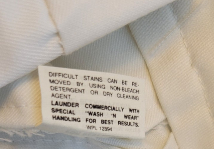 Sailor Flare Pants Military White Creighton Vintage 1970's Navy Size 35x35 ?