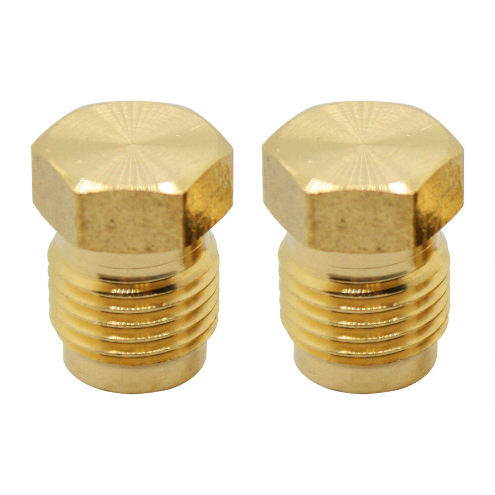 Thrifco 5/16 Inch Brass Flare Plug 2/Pack - 4401301