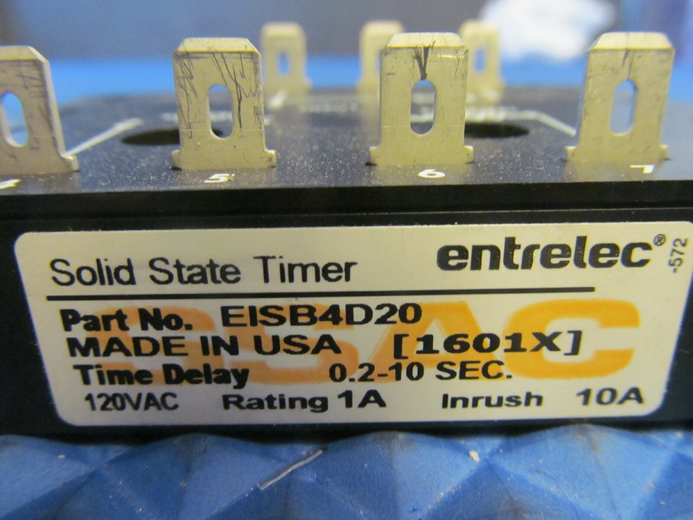 NOS Entrelec Solid State Timer EISB4D20 120VAC 1A Free Shipping