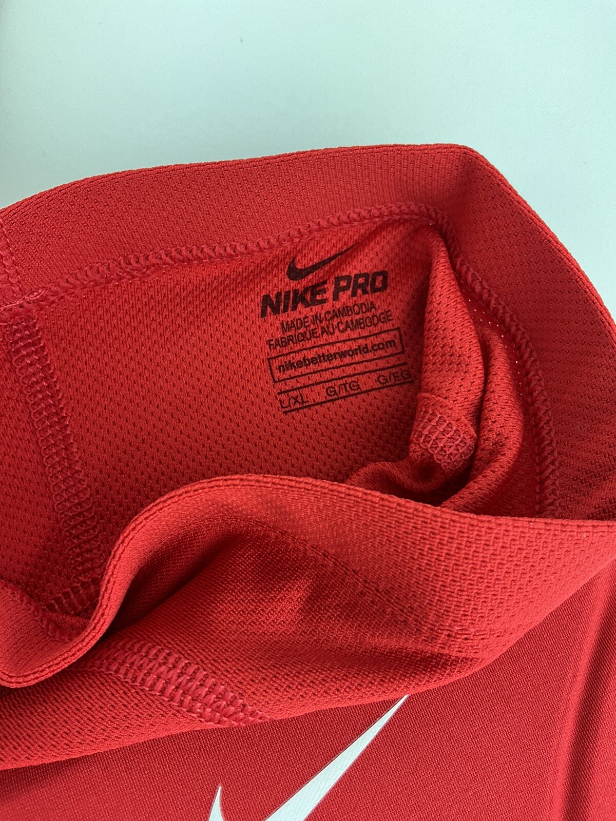Nike NBA Issued Hyperstrong Padded Knee Sleeves Mens Size L/XL Red CT3877