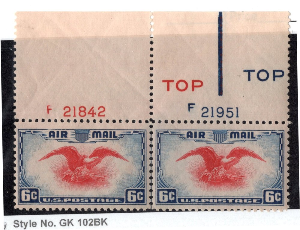 U.S. - C23 - Plate Number Pair - Very Fine - Never Hinged