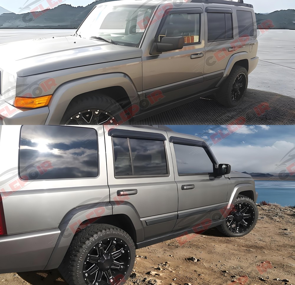 4X For Jeep Commander 2006-2010 Window Visors Rain Guards Deflector