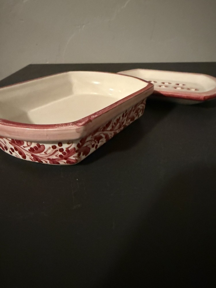 Providence Siracusa Hand Painted Ceramic Soap Dish