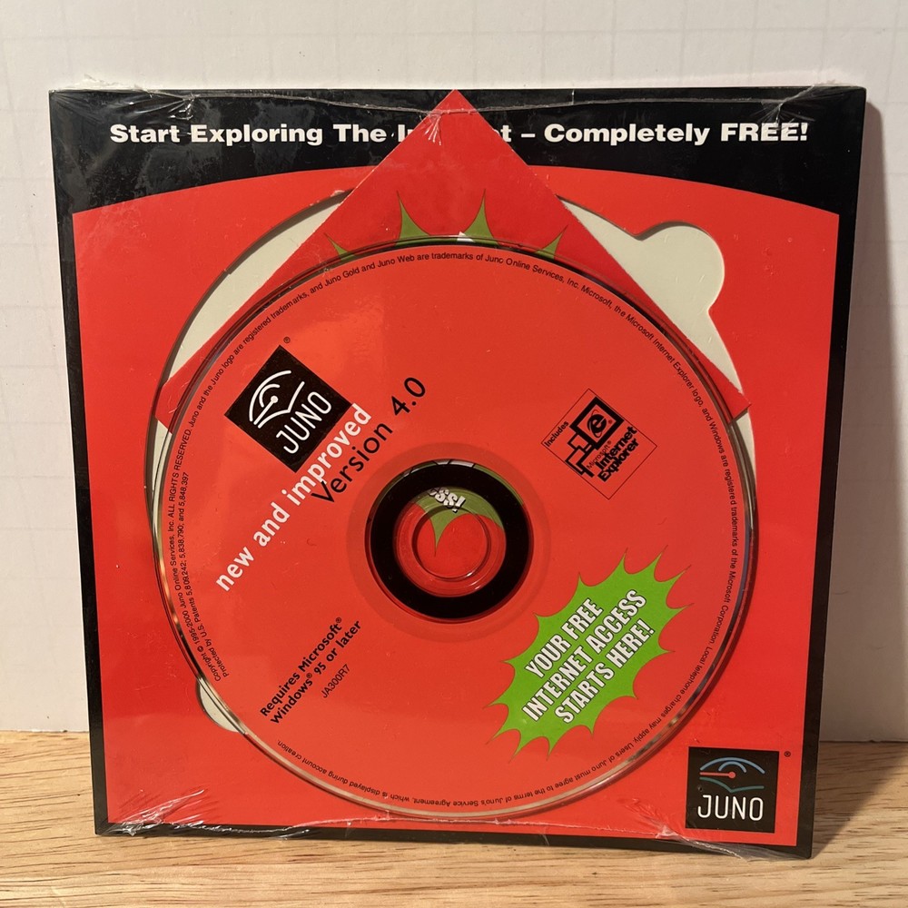 Juno Version 4.0 New And Improved PC Software Windows 95 Or Later NOS