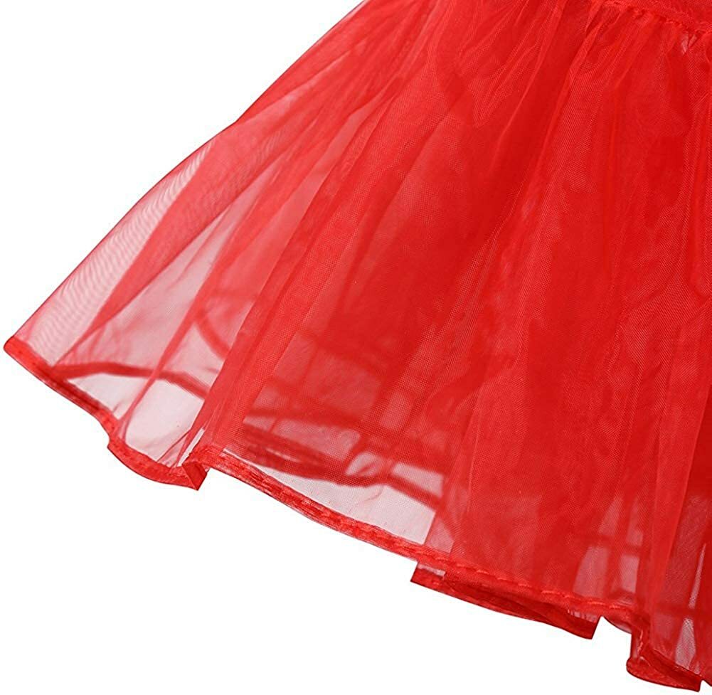 Women's 50s Vintage Petticoat Skirt Underskirt Crinoline Slips Tutu Skirts Dress
