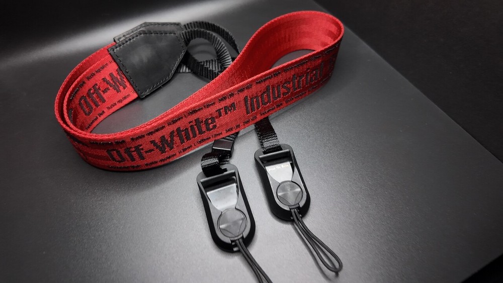 Custom 100% Authentic Off White Camera Strap  w/ Quick Release