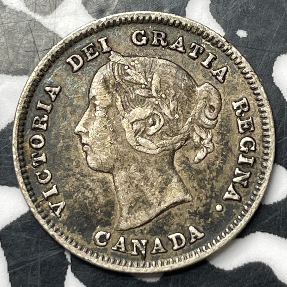 1891 Canada 5 Cents Lot#T2255 Silver! Nice!