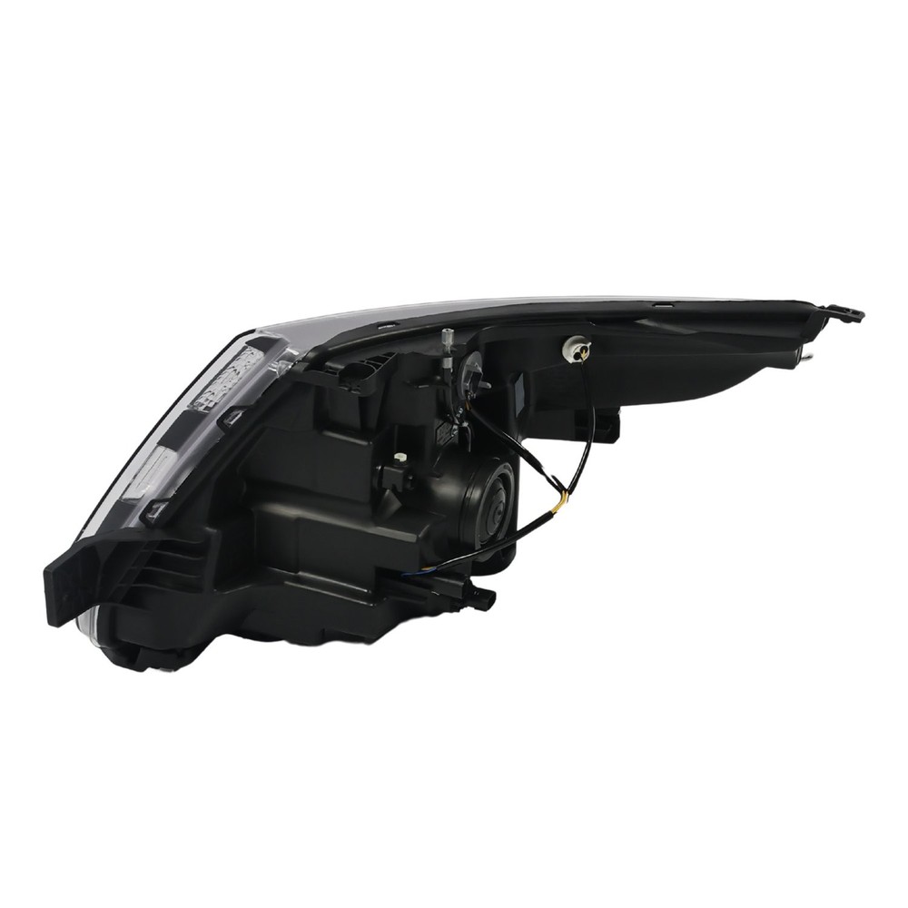 HEADLIGHT LH+RH PAIR BLACK CLEAR CORNER PROJECTOR FOR 2011-2015 FORD EXPLORER