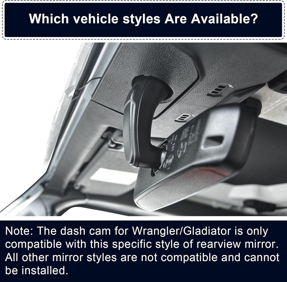 Mangoal Dash Cam 4K Jeep Gladiator JL