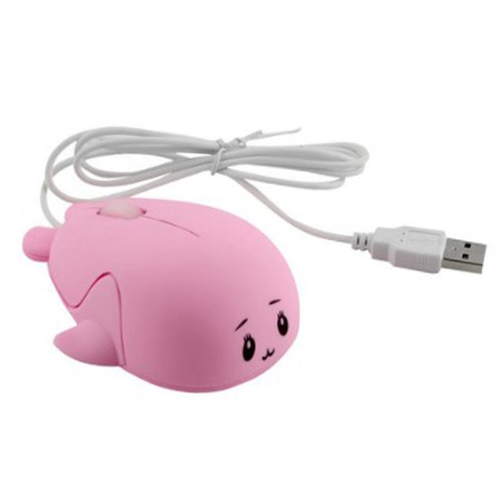 .›Cute Cartoon Wired Mouse Ergonomic Shape USB Computer Mouse With