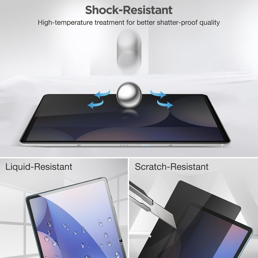 Privacy Screen Protector for Galaxy Tab S10 Plus/S9 FE Plus/ S9 Plus/ S8 Plus/ S