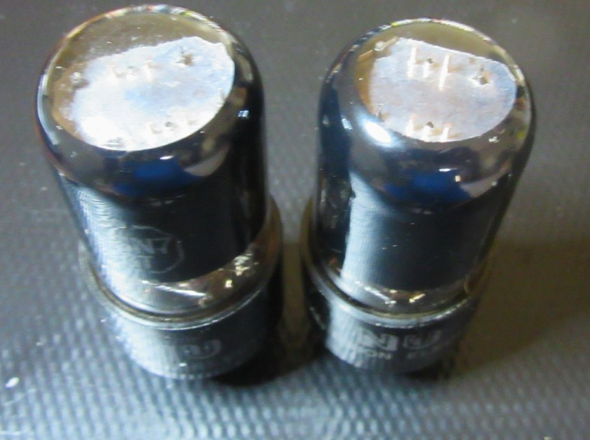 MATCHED PAIR NOS NIB NU BLACK GLASS 6SN7GT PERFECT!