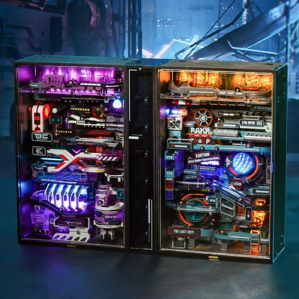 ROKR Parallel World 3D Puzzle Model Kits Marble Run DIY Building Toys Xmas Gifts