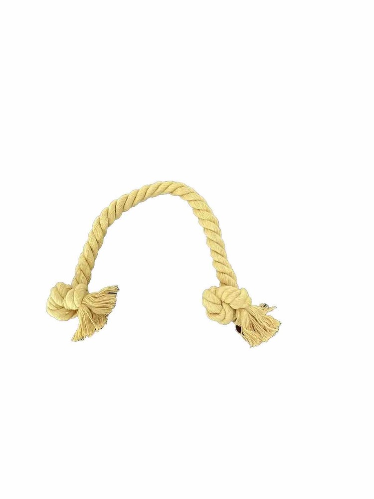 Handmade Yellow Rope Dog Toy