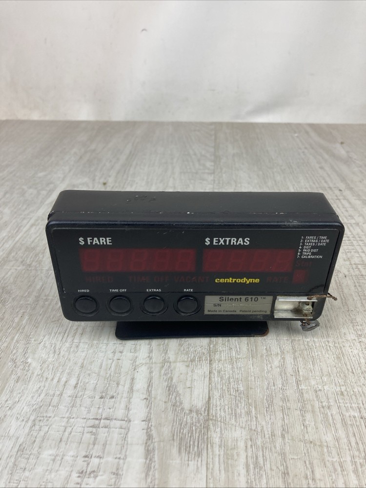 Taximeter Centrodyne Silent 610 ( Untested) For Parts Only Untested