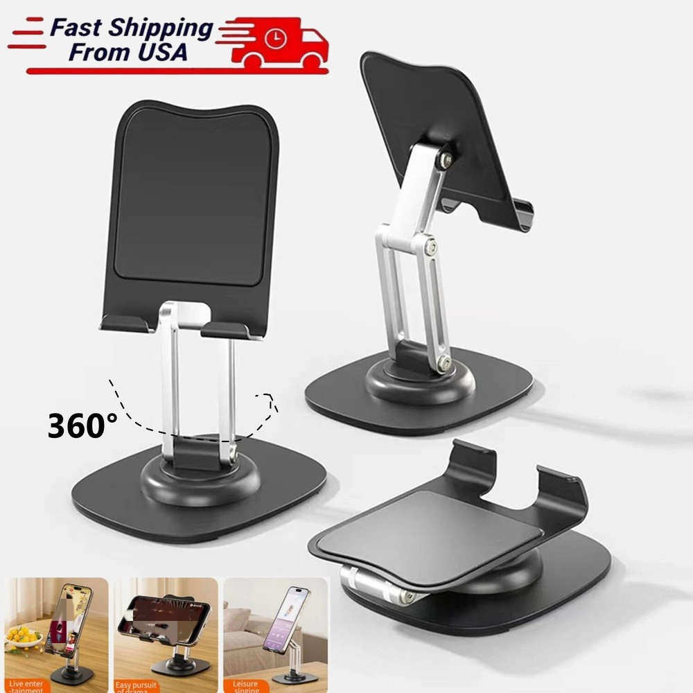 Foldable Tablet Stand Adjustable Universal Phone Holder Desk Mount for iPhone
