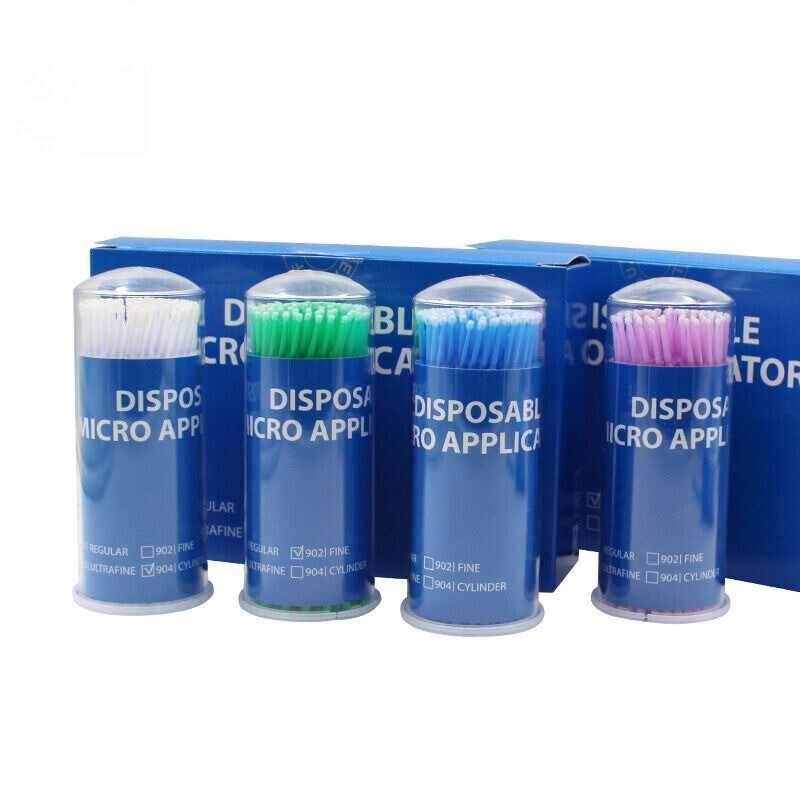 100Pcs/Box Dental Material Disposable Micro Brushes Applicators Micro Applicator