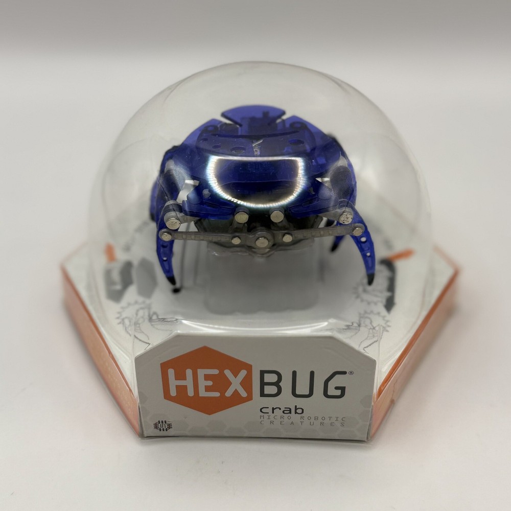 NEW! Blue Hex Bug Original CRAB Micro Robotic Creatures Battery Powered Robot