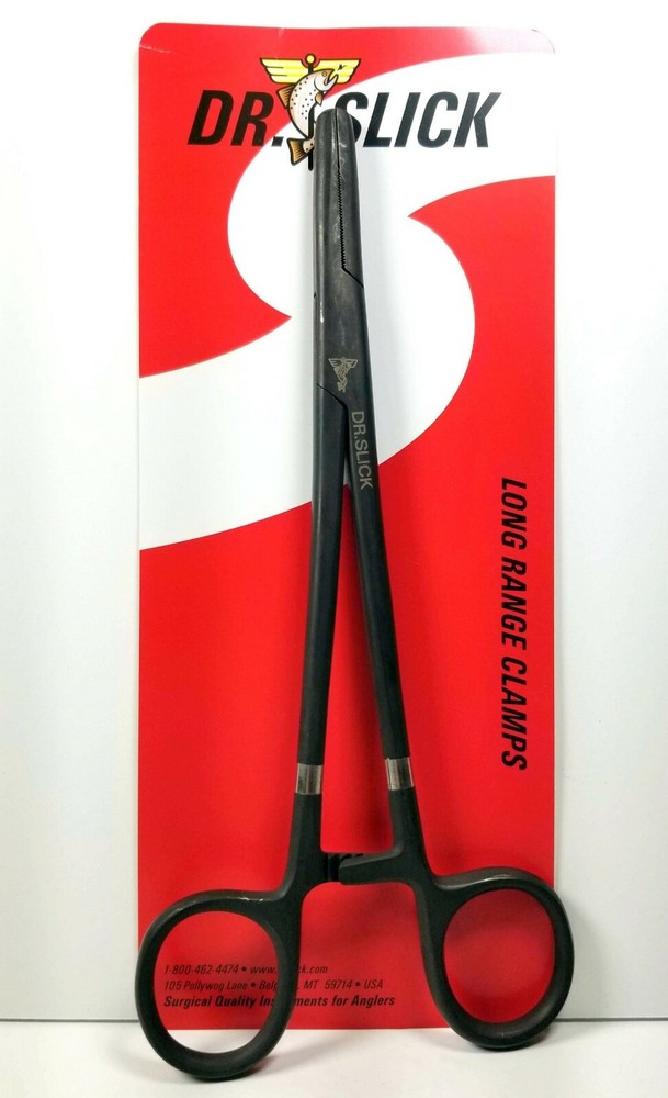 Dr. Slick Long Range Clamps 8" Black - New